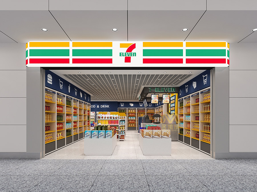 86㎡的7-Eleven便利店品牌連鎖店裝修設(shè)計效果