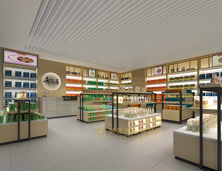 機場快捷食品店郭元益餅家裝修設(shè)計效果