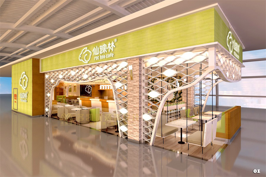 南寧機(jī)場(chǎng)仙蹤林時(shí)間餐飲店設(shè)計(jì)裝修效果圖