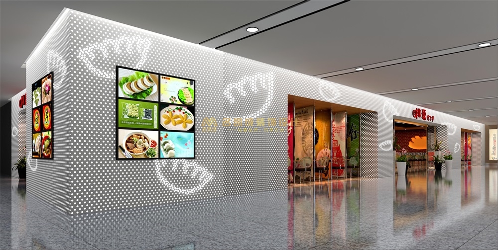 餃子館裝修設(shè)計(jì)，餃子店設(shè)計(jì)，餃子餐飲店裝修